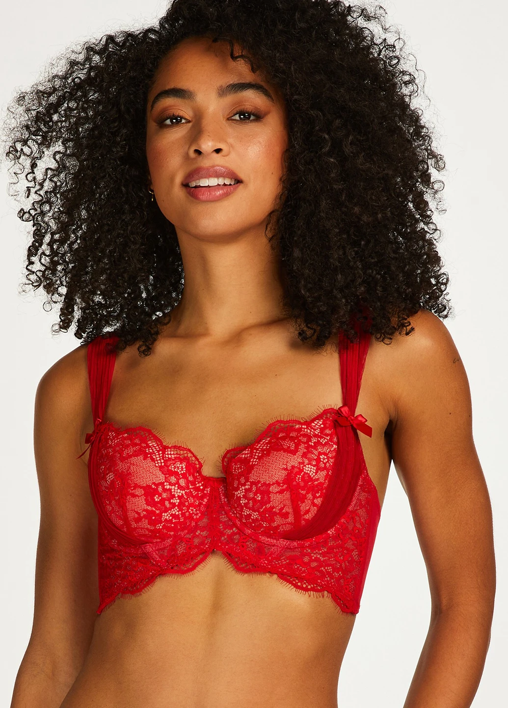 Червоний бюстгальтер Hunkemoller з кісточками поліамід