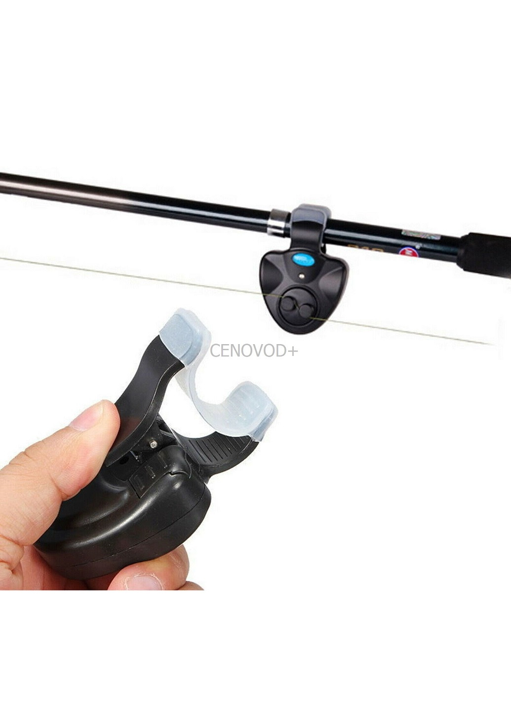 Електронний сигналізатор клювання клювання зі світлозвуком індикатор клювання на вудлищі (0354682) Unbranded (253683357)