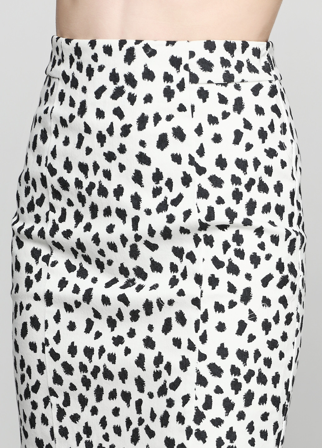 Белая кэжуал с анималистичным узором юбка H&M