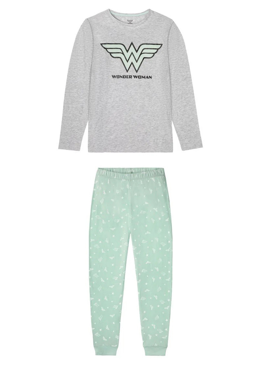 Комбинированная всесезон пижама (лонгслив, брюки) лонгслив + брюки Esmara