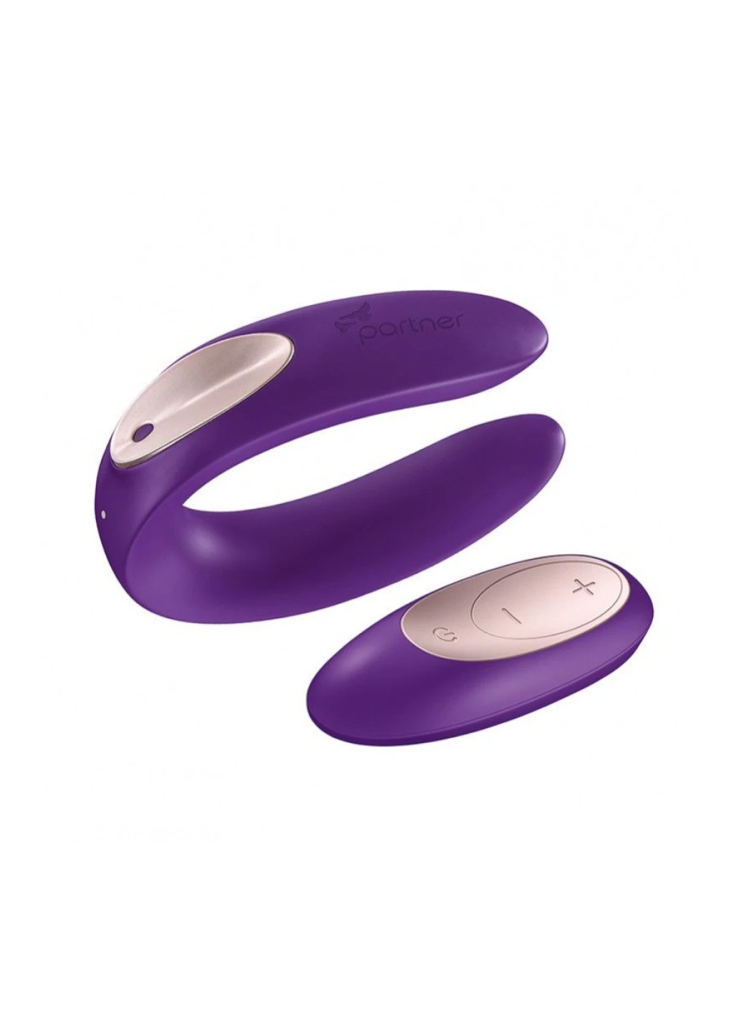 Вибратор для пар Double Plus Remote с пультом ДУ и двумя моторчиками Satisfyer (251954560)