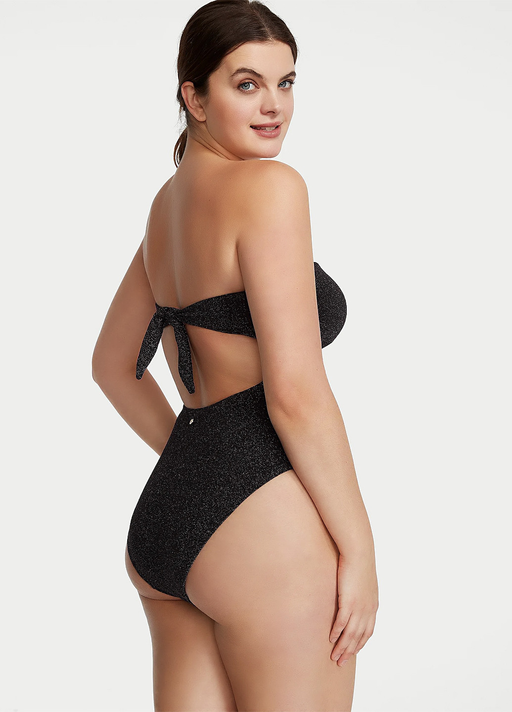 Чорний літній купальник суцільний, монокіні Victoria's Secret