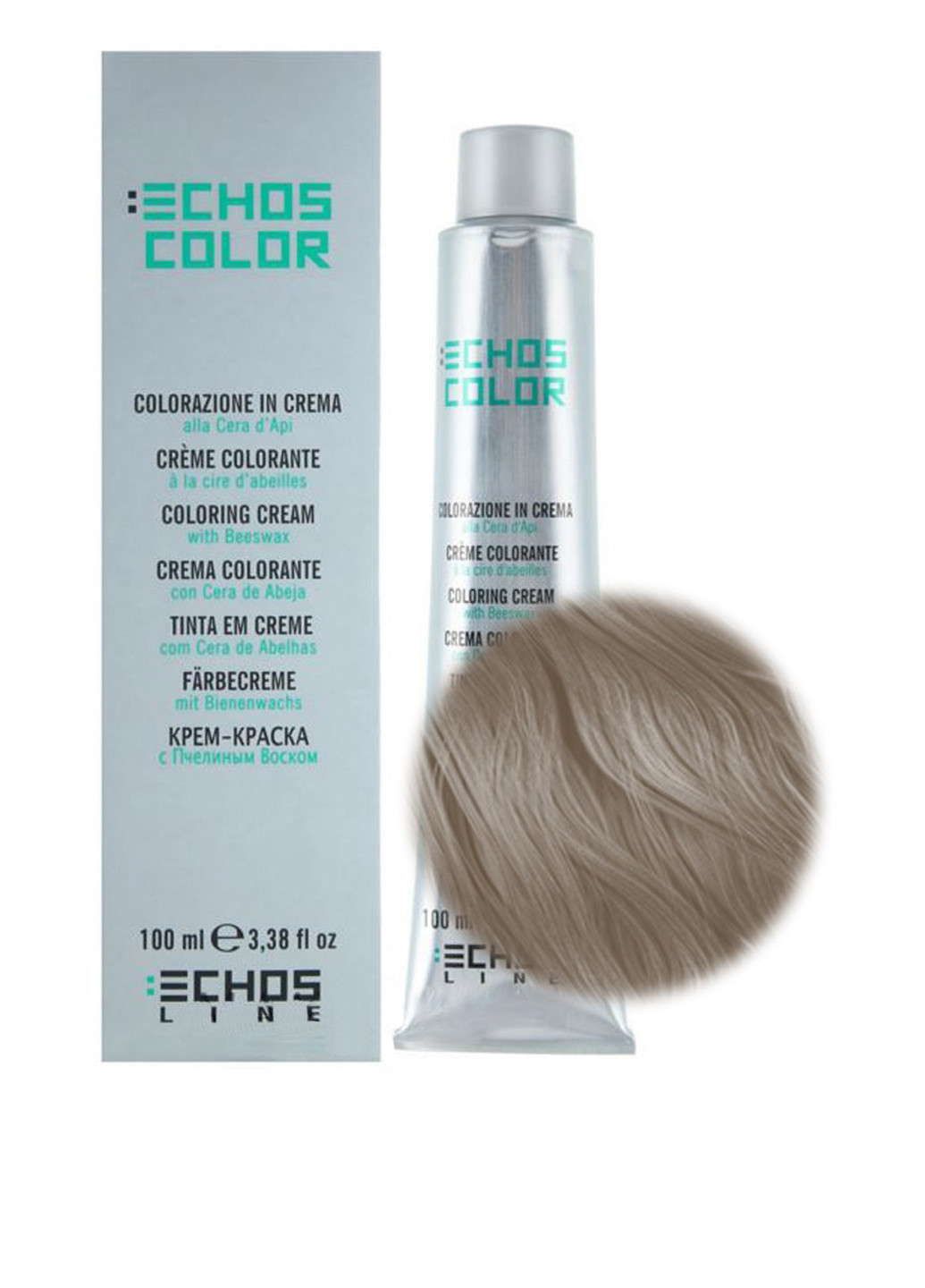 Крем-фарба для волосся професійна №9.11 (дуже світлий блонд насичено-попелястий), 100 мл Echosline (77299590)