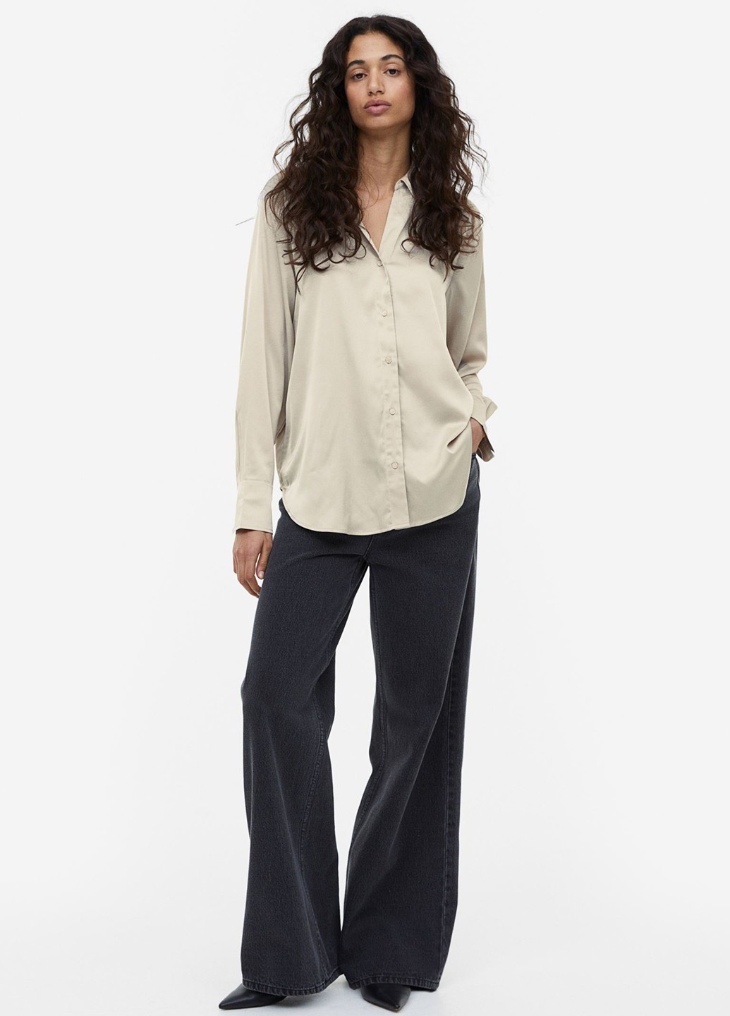 Бежева блуза H&M