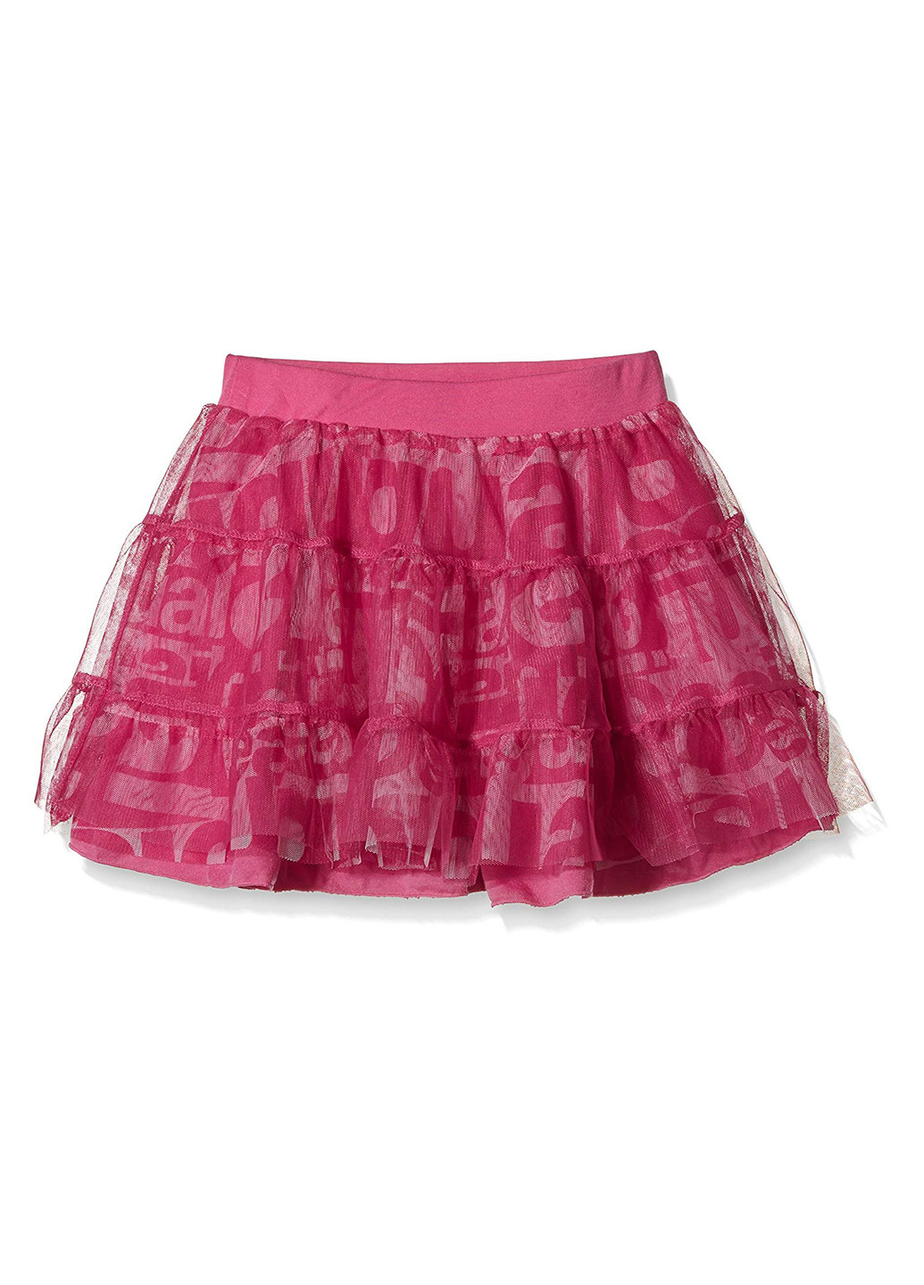 Розовая кэжуал с надписью юбка Desigual клешированная