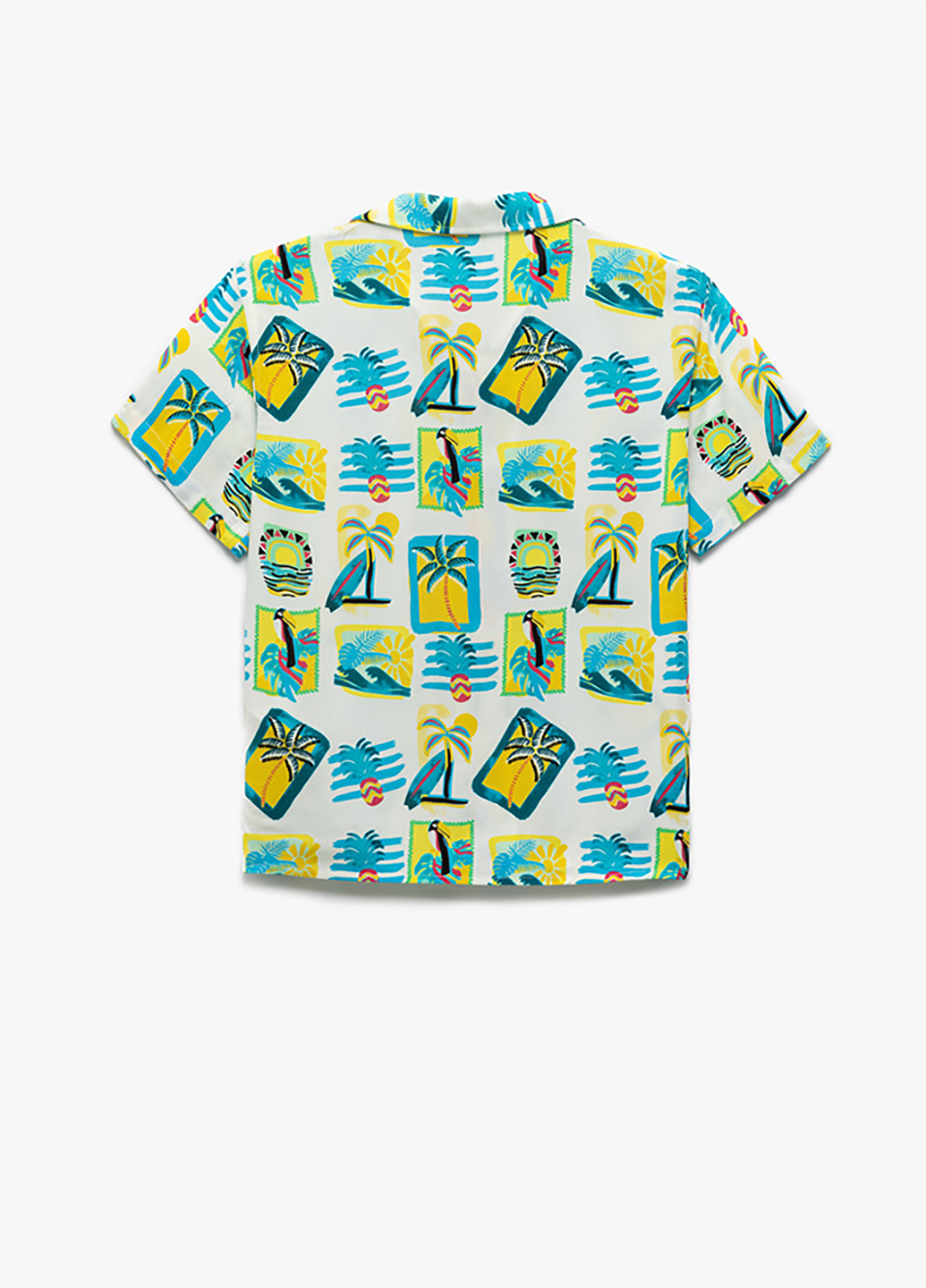 Цветная кэжуал, пляжный рубашка морская тематика KOTON