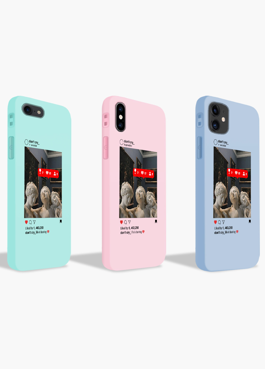 Чехол силиконовый Apple Iphone 11 Скульптуры в Instagram Ренессанс (Renaissance) (9230-1589) MobiPrint (219535959)