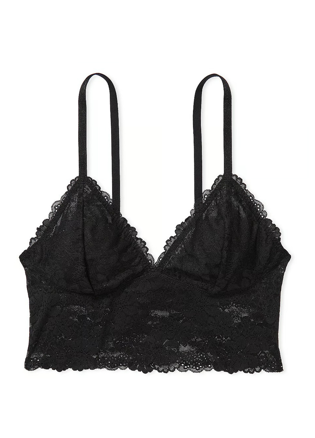 Черный демисезонный комплект (топ, трусики) Victoria's Secret