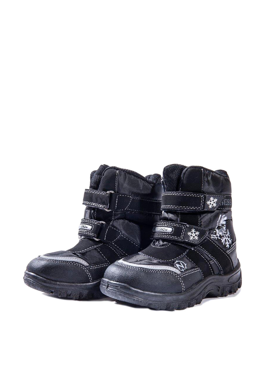 Черные кэжуал зимние ботинки Active Kids
