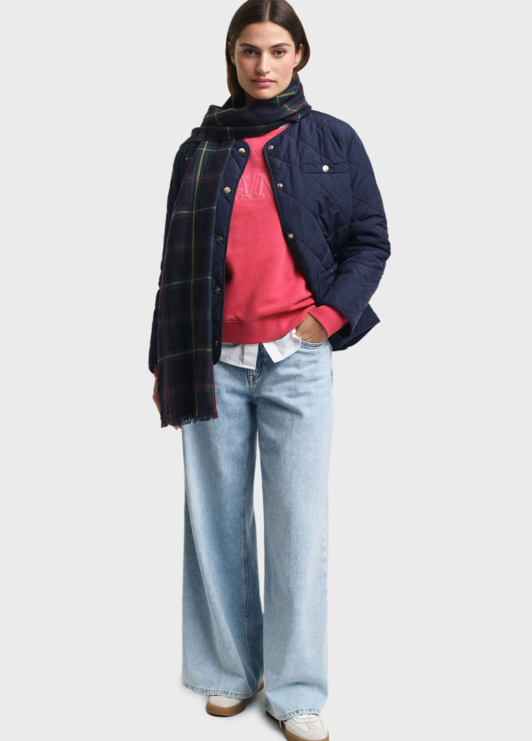 Темно-синя демісезонна куртка куртка-лайнер Gant