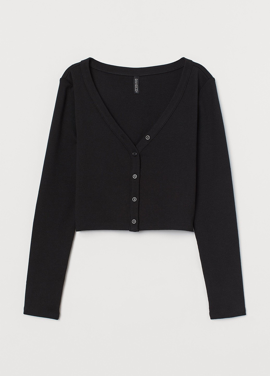 Черный демисезонный кардиган H&M