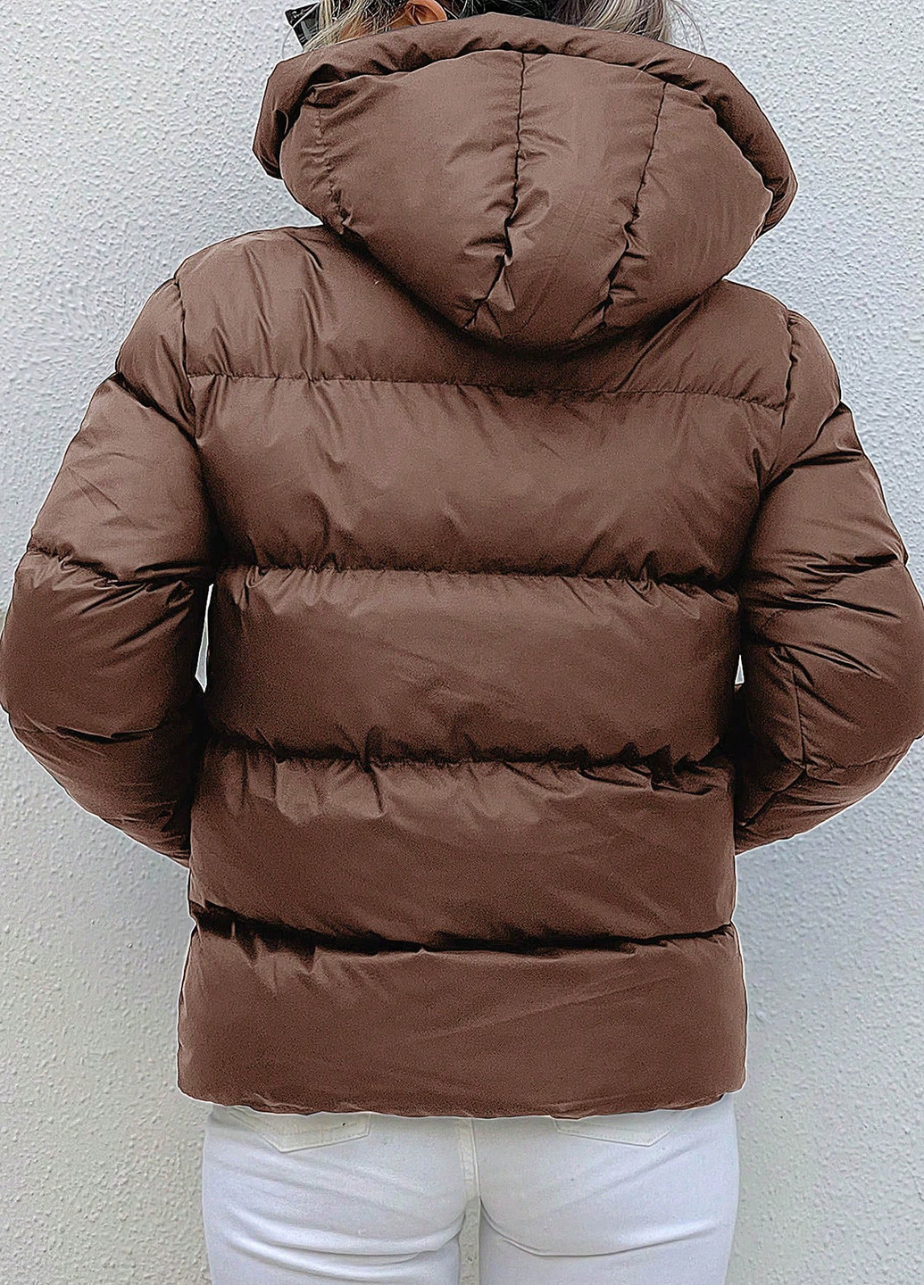 Коричнева зимня куртка SHEIN