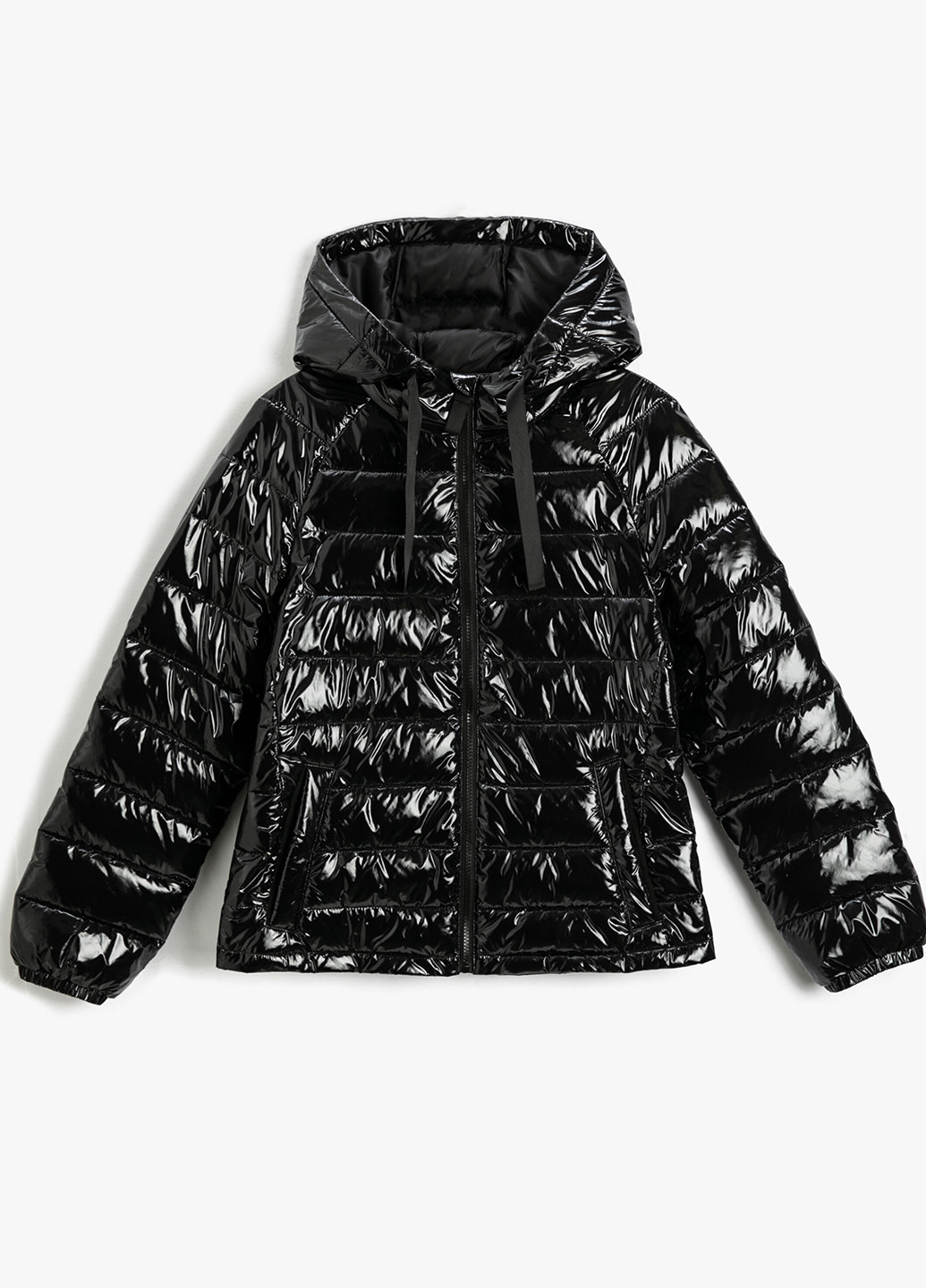 Чорна демісезонна куртка KOTON