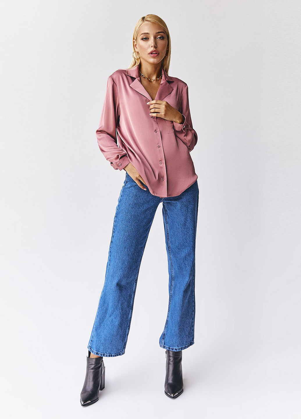 Світло-рожева блуза Vovk