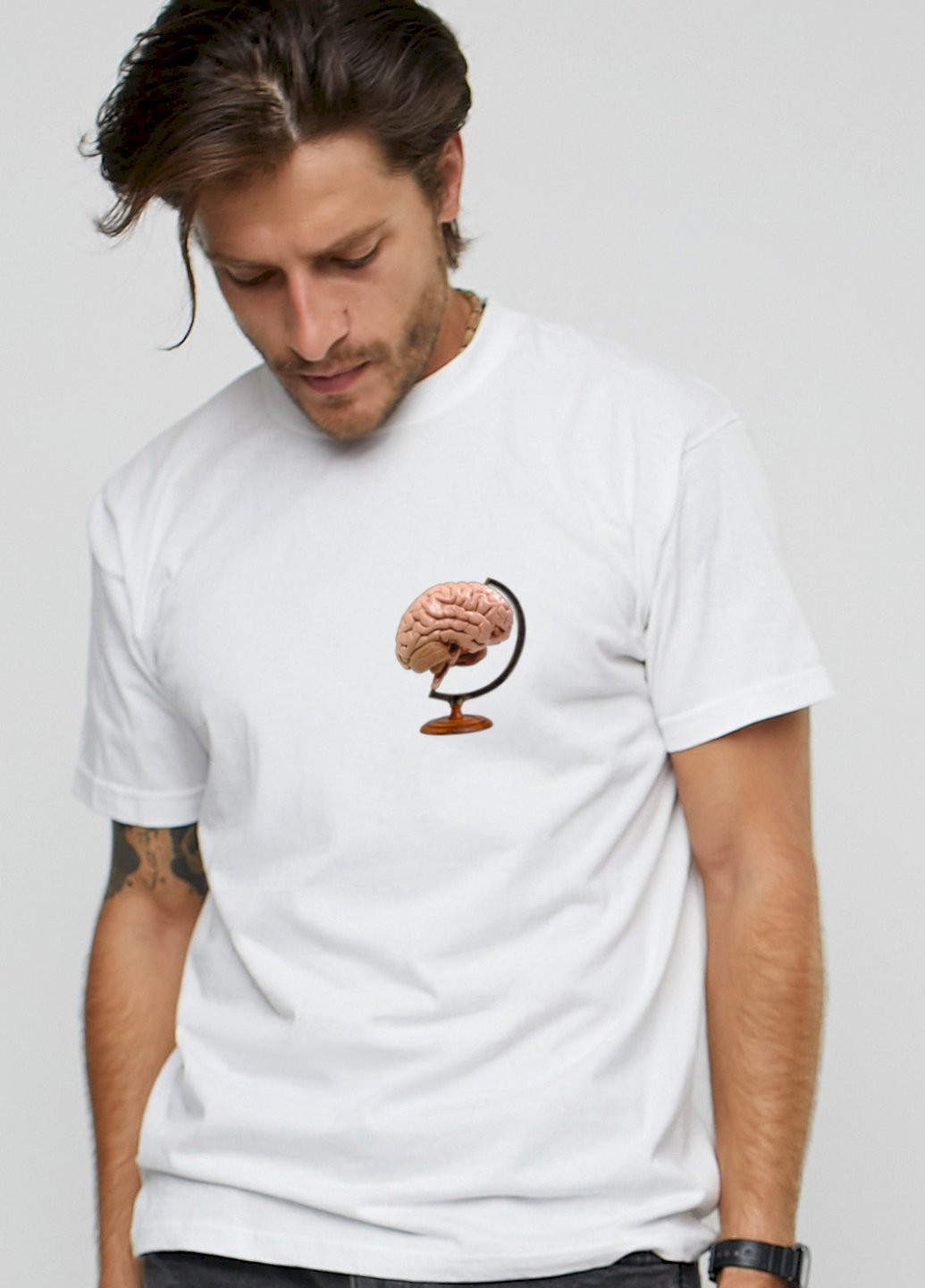 Белая футболка чоловіча basic YAPPI