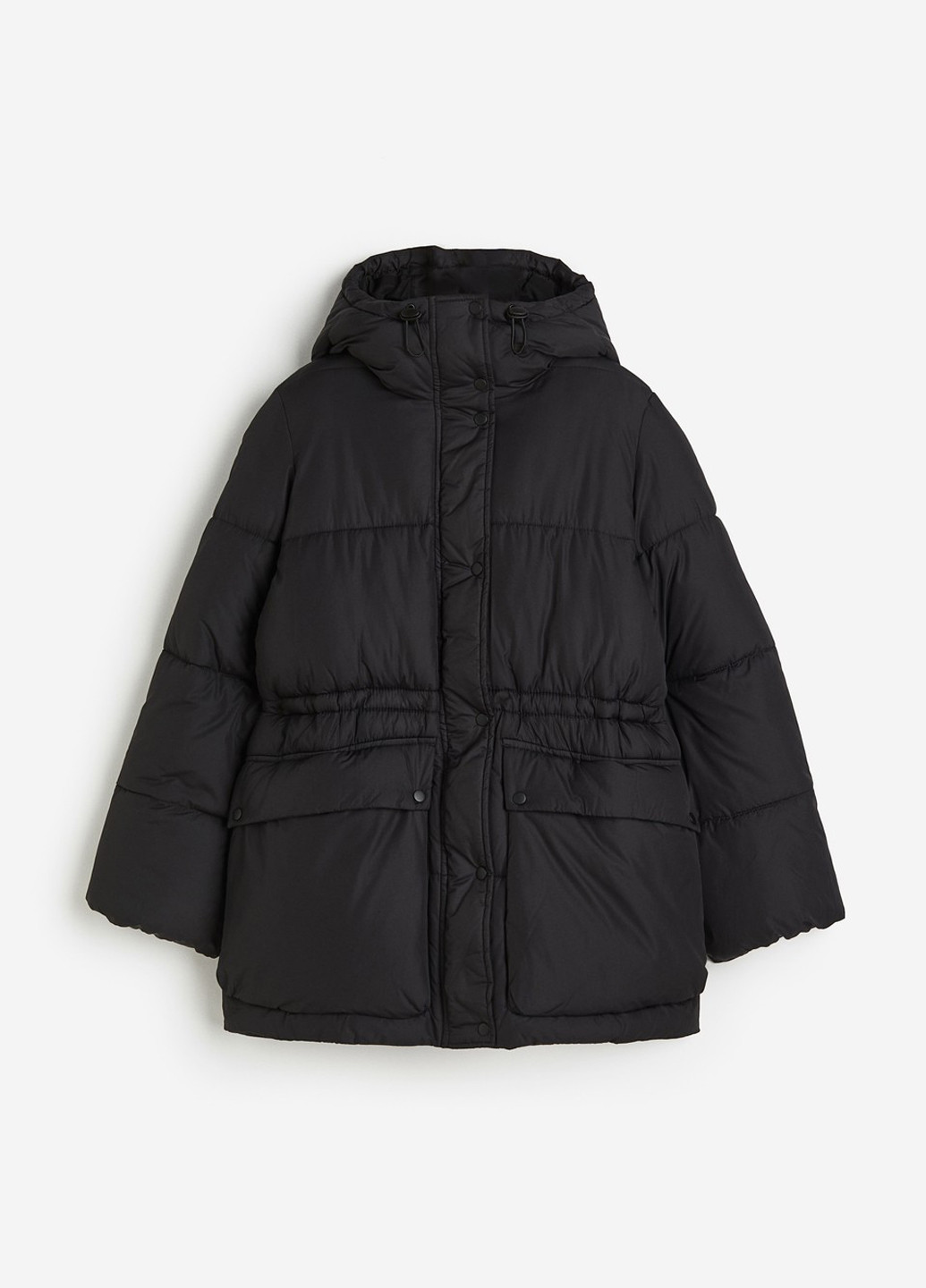 Чорна зимня куртка H&M