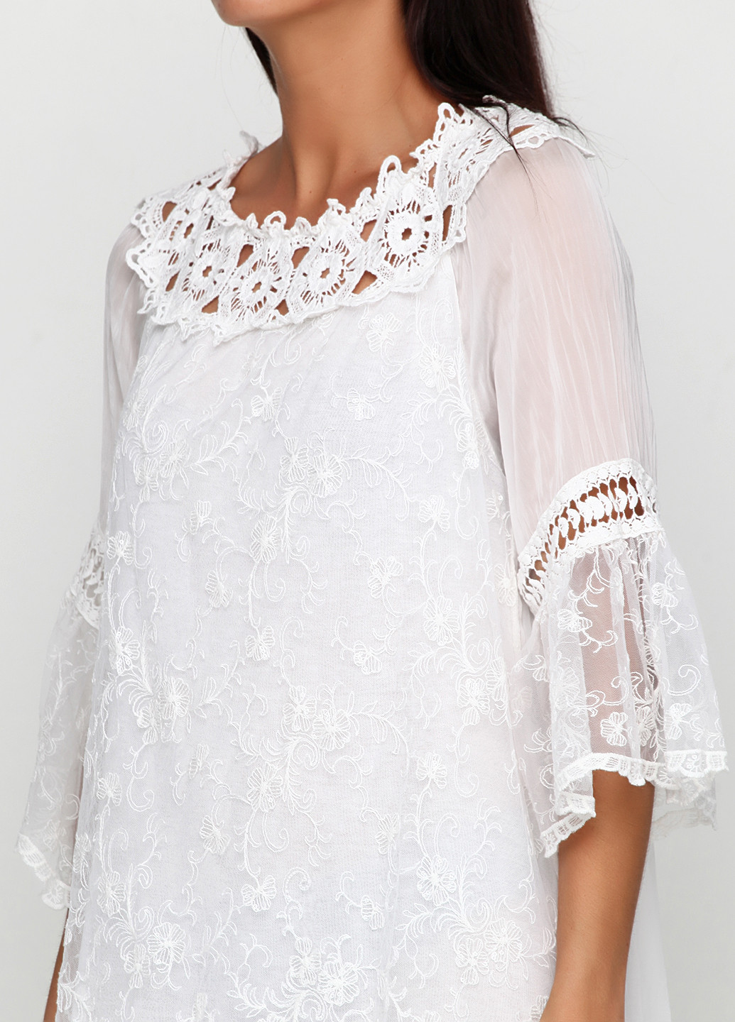 Белое кэжуал платье Altamira