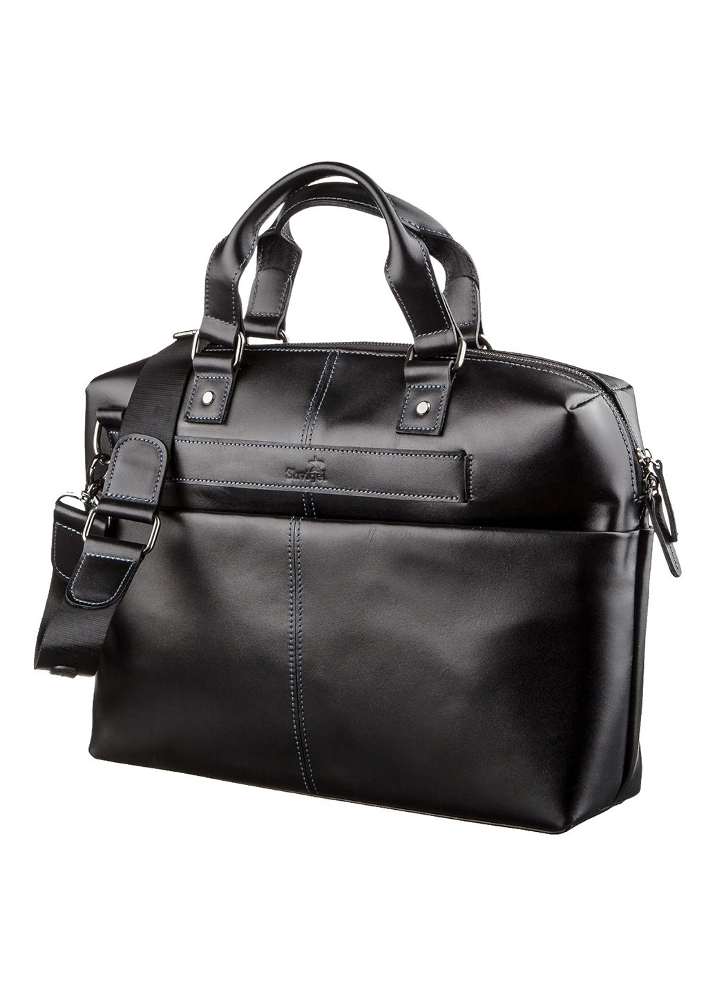 Чоловіча шкіряна сумка для ноутбука 37х25,5х7,5 см Shvigel (252134170)