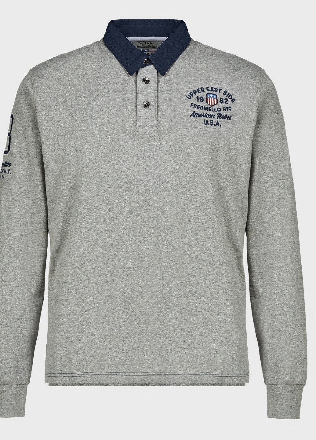 Серый демисезонный джемпер Fred Mello