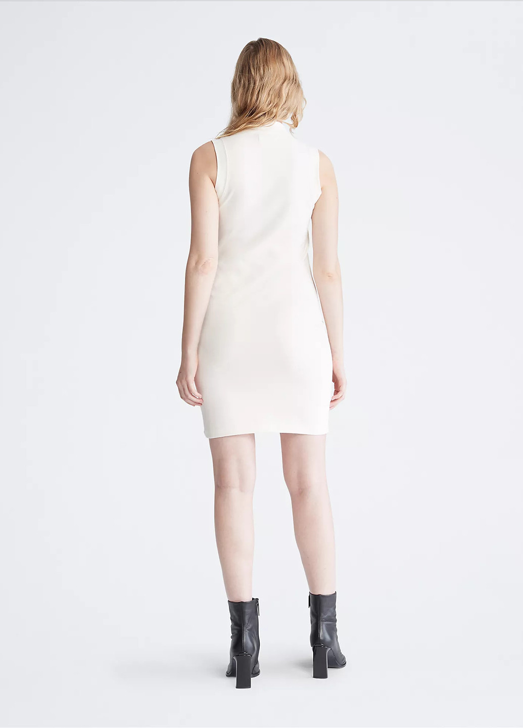 Білий кежуал сукня сукня-майка Calvin Klein однотонна