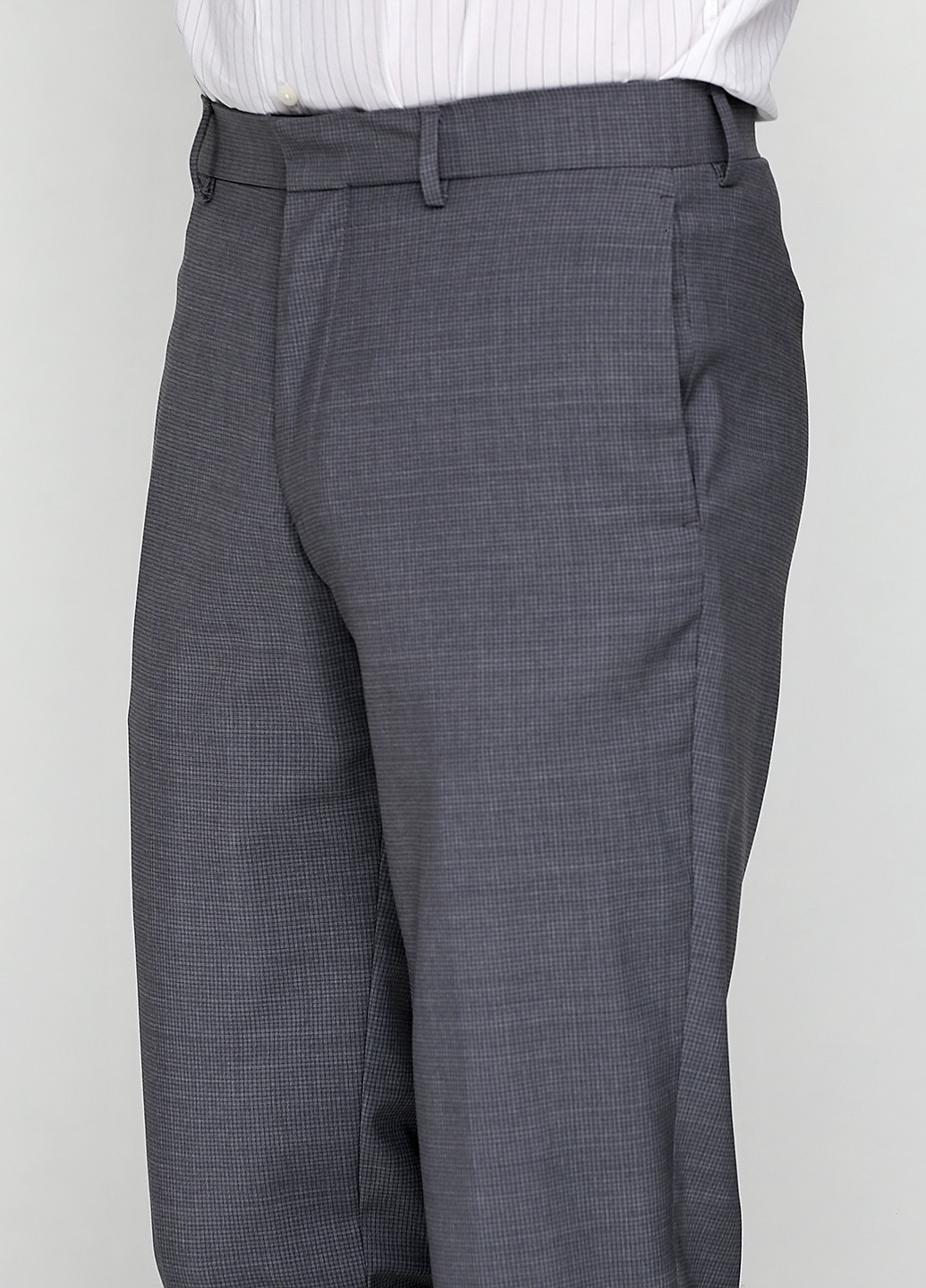 Серые классические демисезонные со средней талией брюки Cos