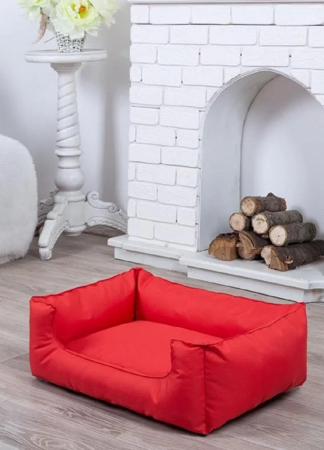 Лежак лежанка для котов и собак спальное место 90х60х20 см (13594-Нов) Красный Francesco Marconi (251083138)