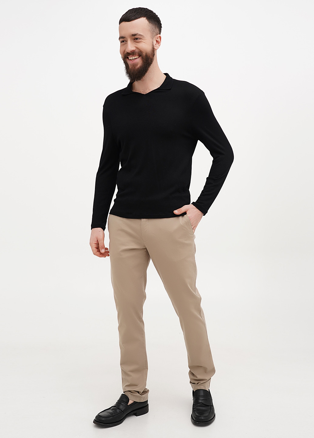 Бежевые кэжуал демисезонные чиносы брюки Lagrand