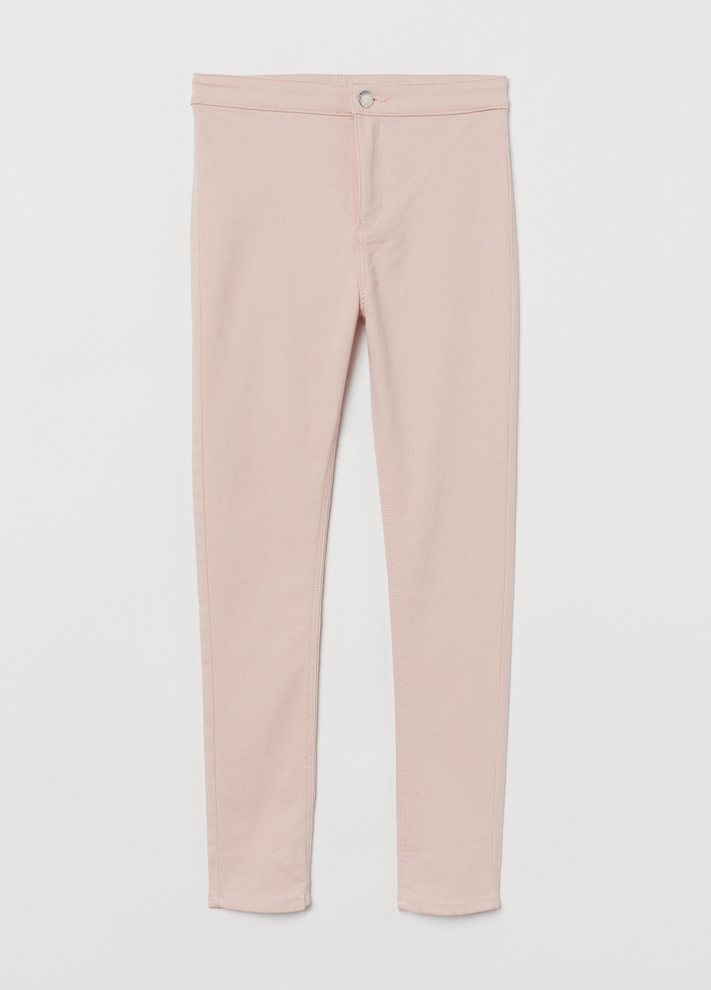 Светло-розовые кэжуал демисезонные зауженные брюки H&M