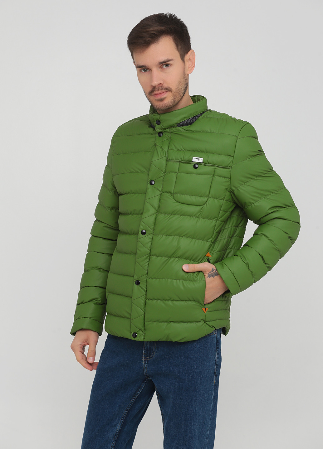 Зеленая зимняя куртка Wantdo