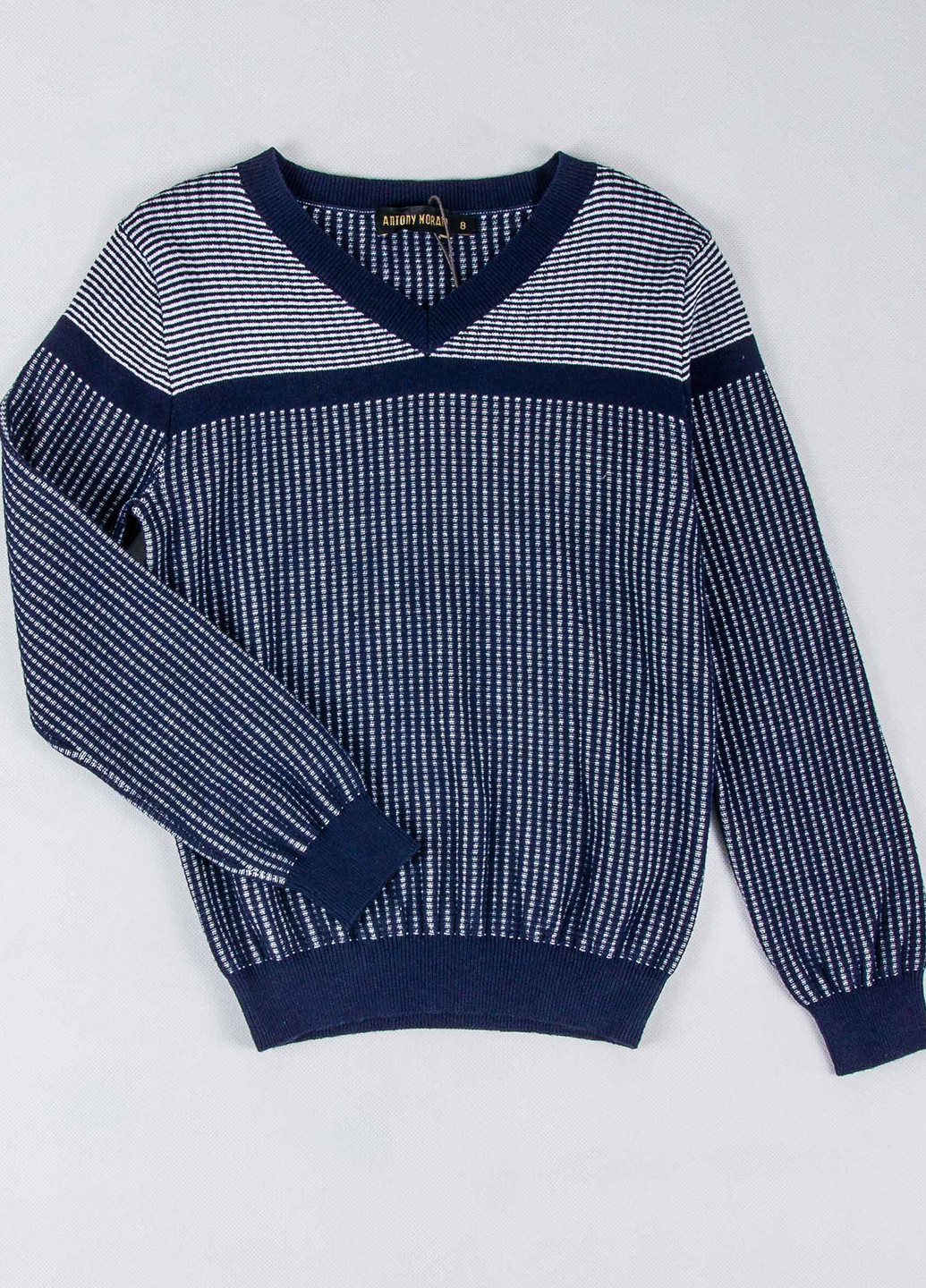 Темно-синий демисезонный пуловер пуловер Antony Morato
