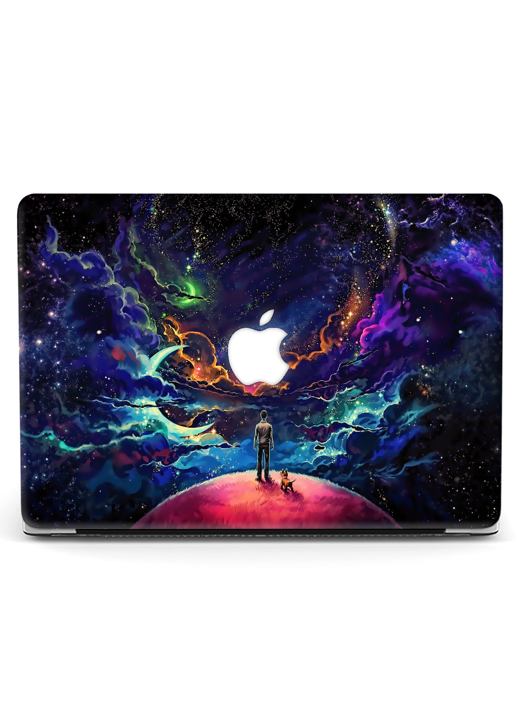 Чохол пластиковий для Apple MacBook Pro 13 A1278 Чоловік і пес у Всесвіті (6347-2553) MobiPrint (218858266)