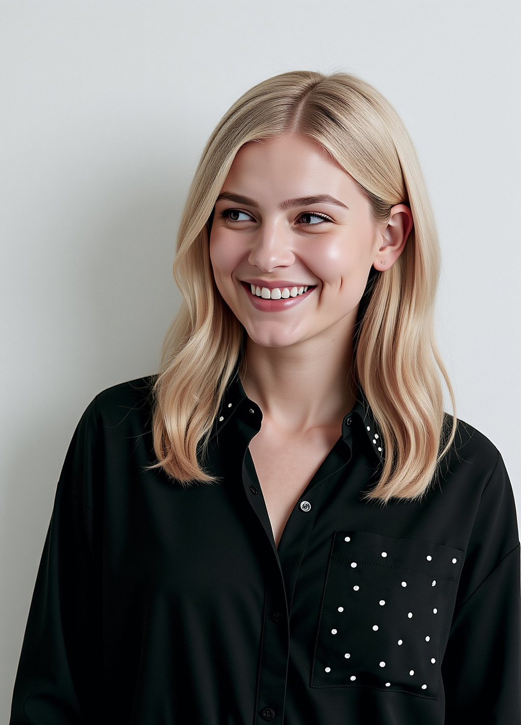 Черная классическая, кэжуал рубашка однотонная Reserved