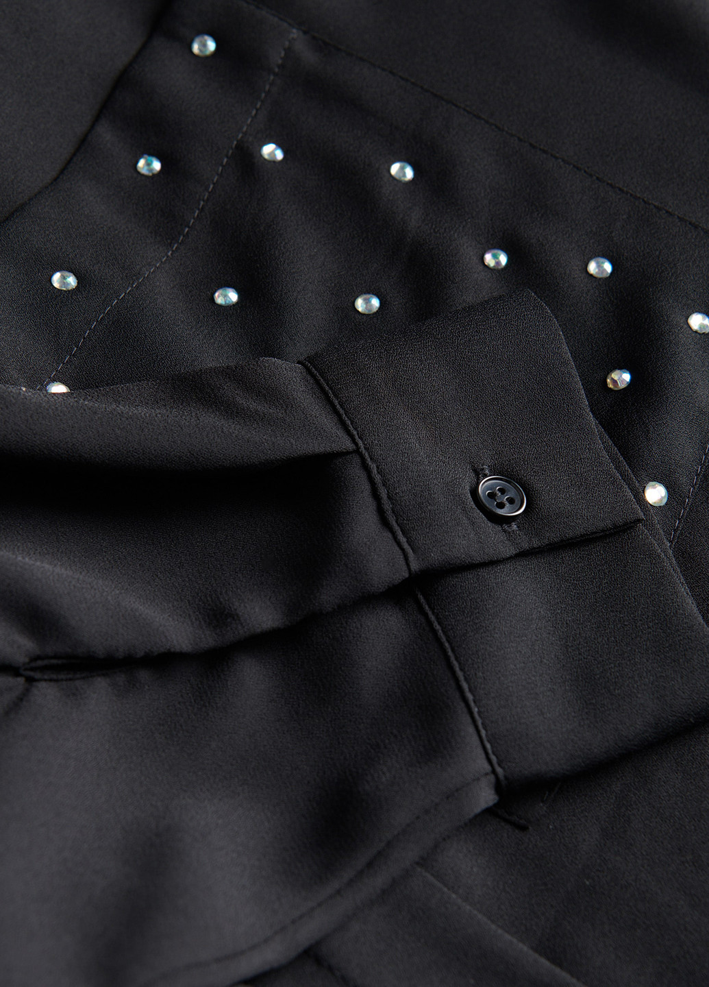 Черная классическая, кэжуал рубашка однотонная Reserved