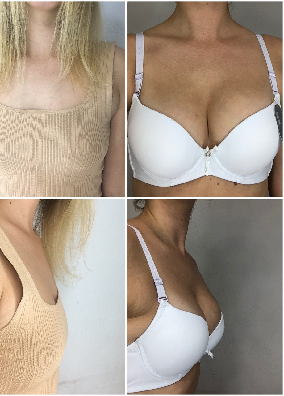 Білий бюстгальтер білий зефір гладкий 3d тройной пуш ап супер 75bc 80bc 85bc гладкий ліфчик з дуже великим пушап No Brand