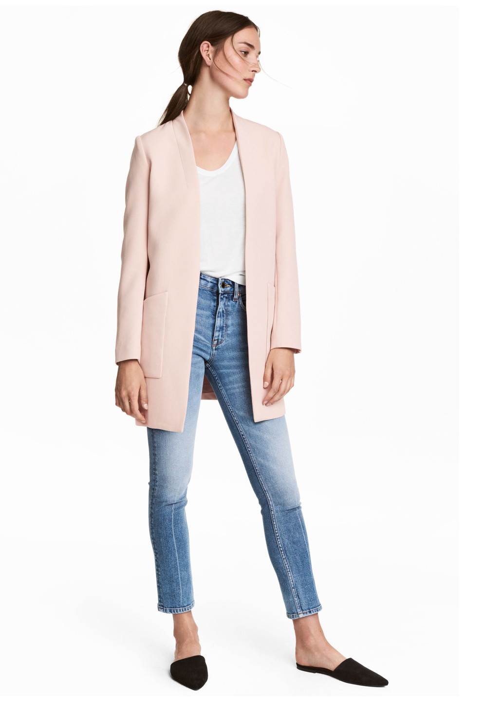 Светло-розовое демисезонное Пальто H&M