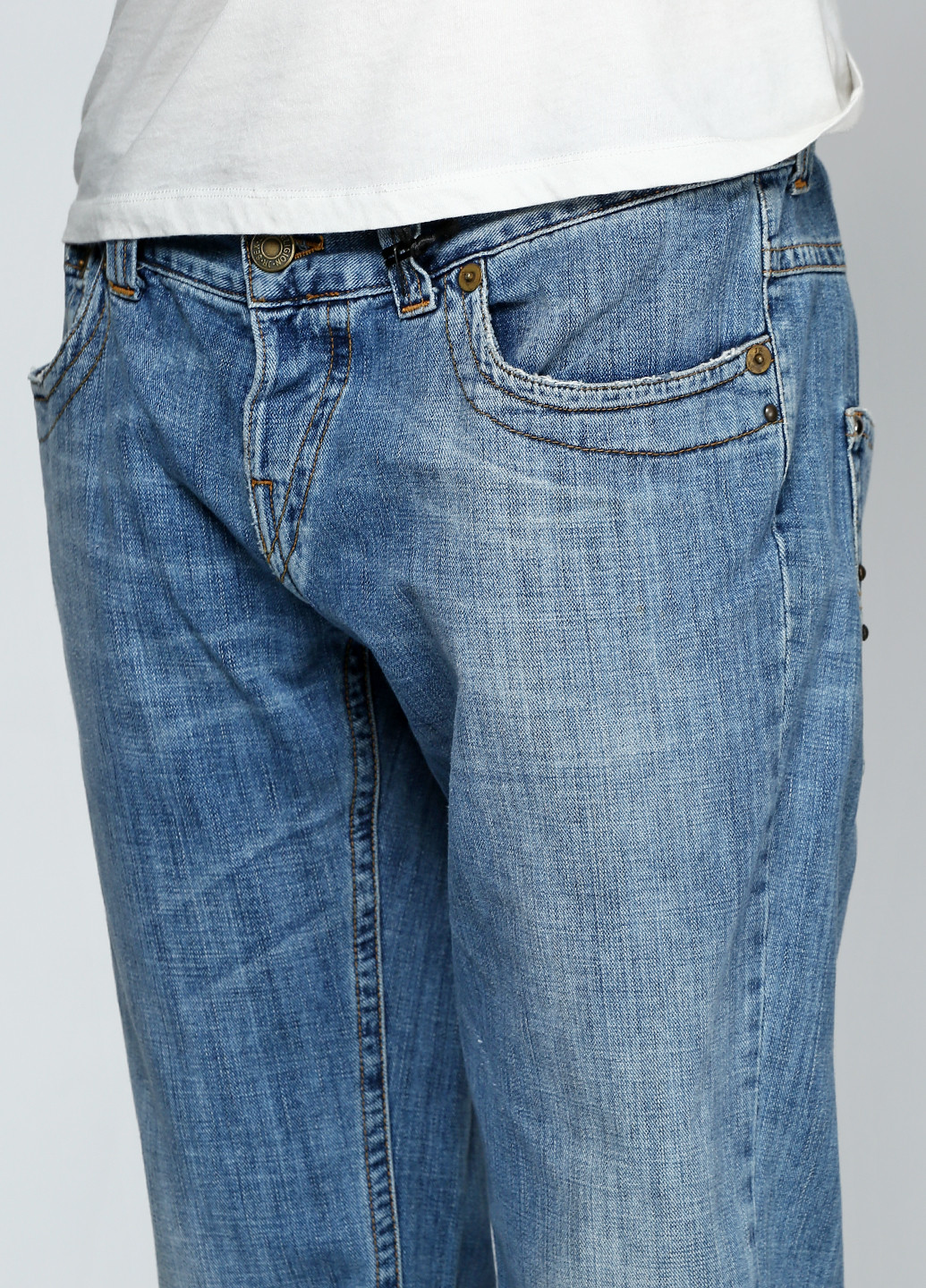 Темно-голубые демисезонные джинсы Richmond