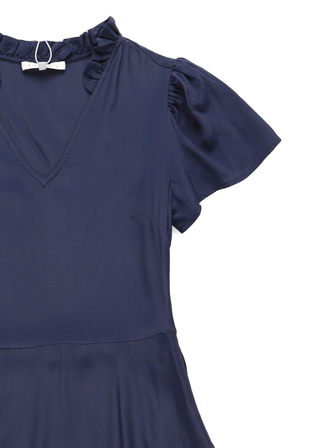 Темно-синее кэжуал платье клеш MINT&BERRY однотонное