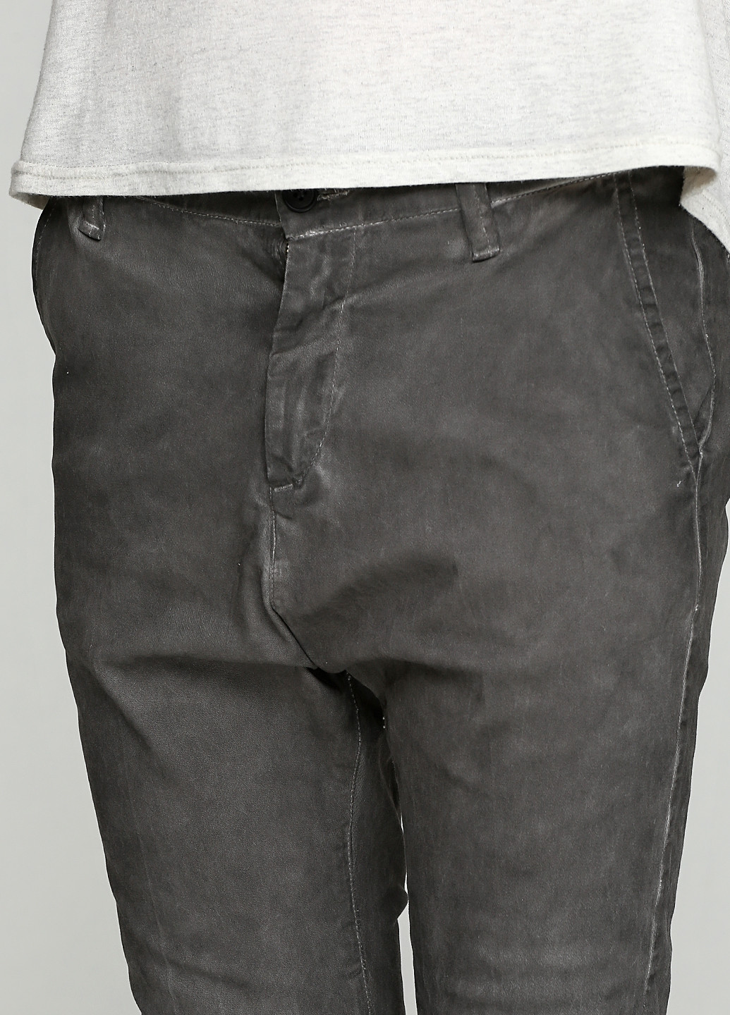 Серые кэжуал демисезонные со средней талией брюки Moscanueva