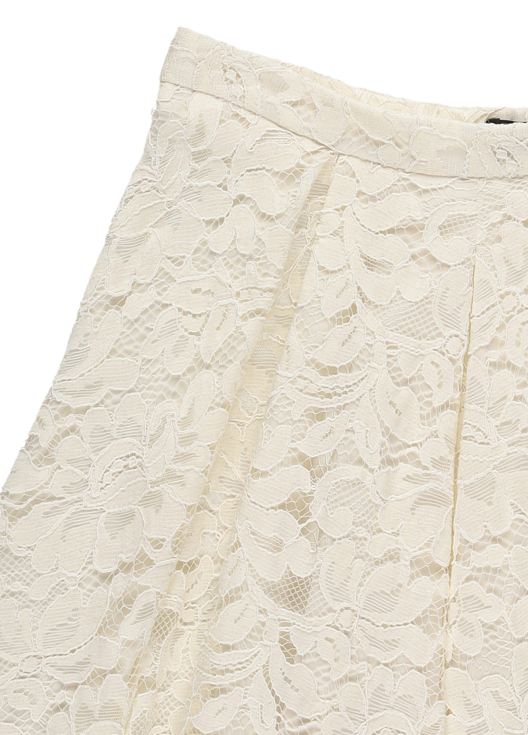 Молочная кэжуал однотонная юбка Set клешированная