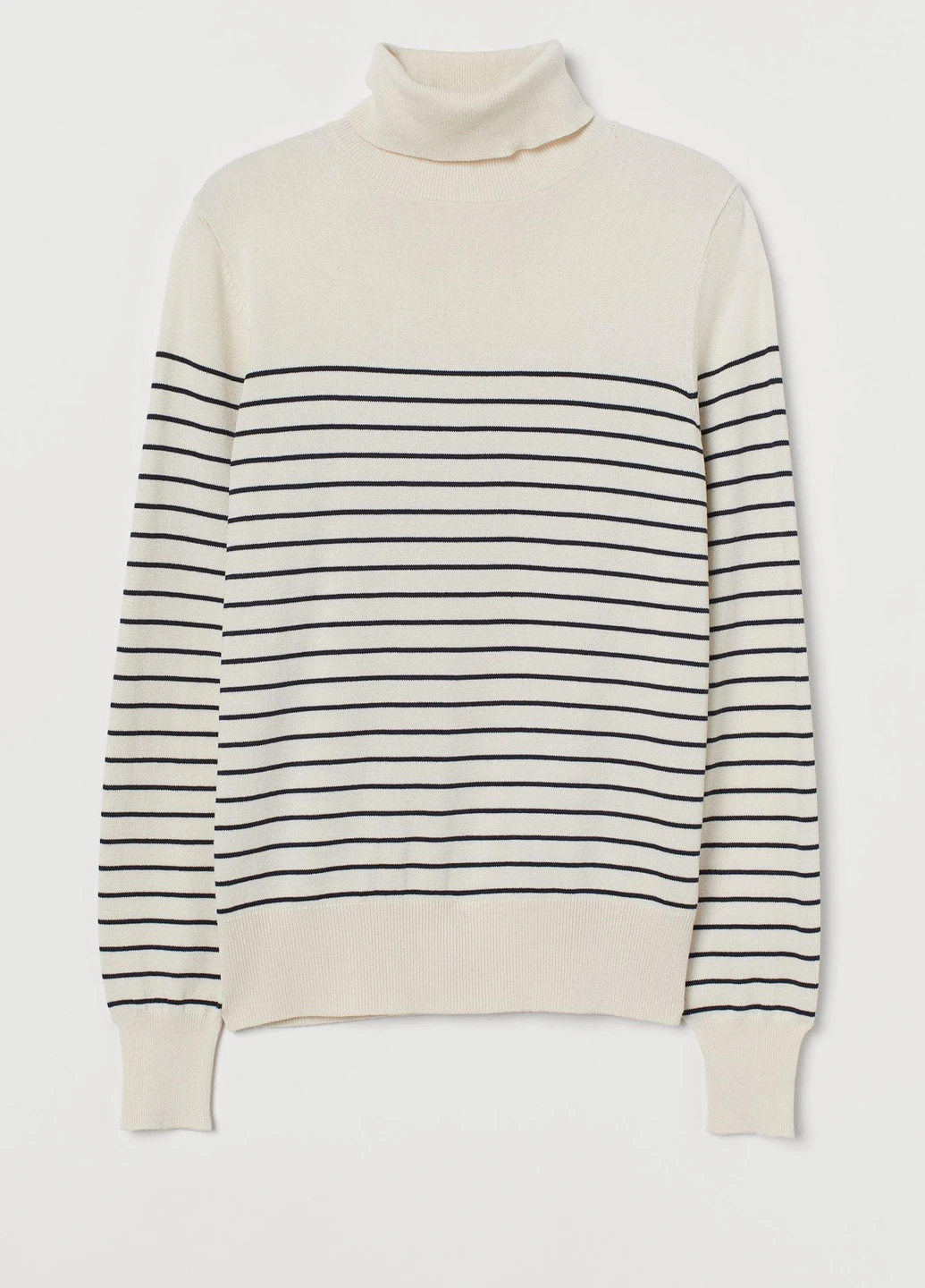 Гольф,молочний в синю смужку, H&M Basic (254655694)