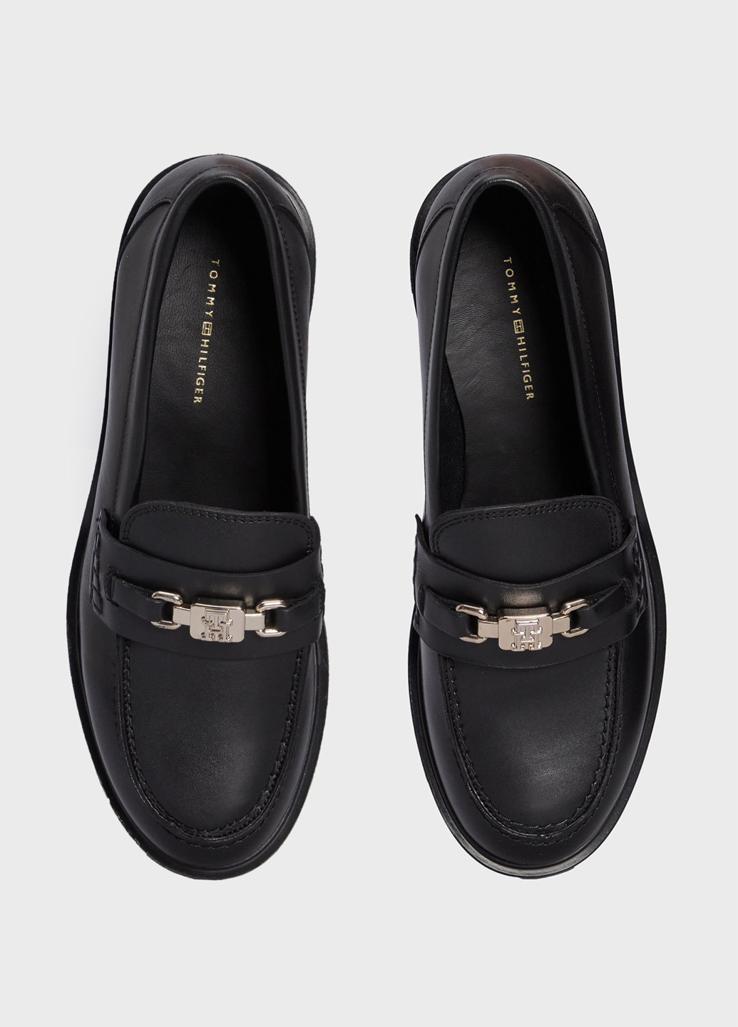 Tommy Hilfiger Туфлі лофери чорний з натуральна шкіра, сша — демісезон (327666568)