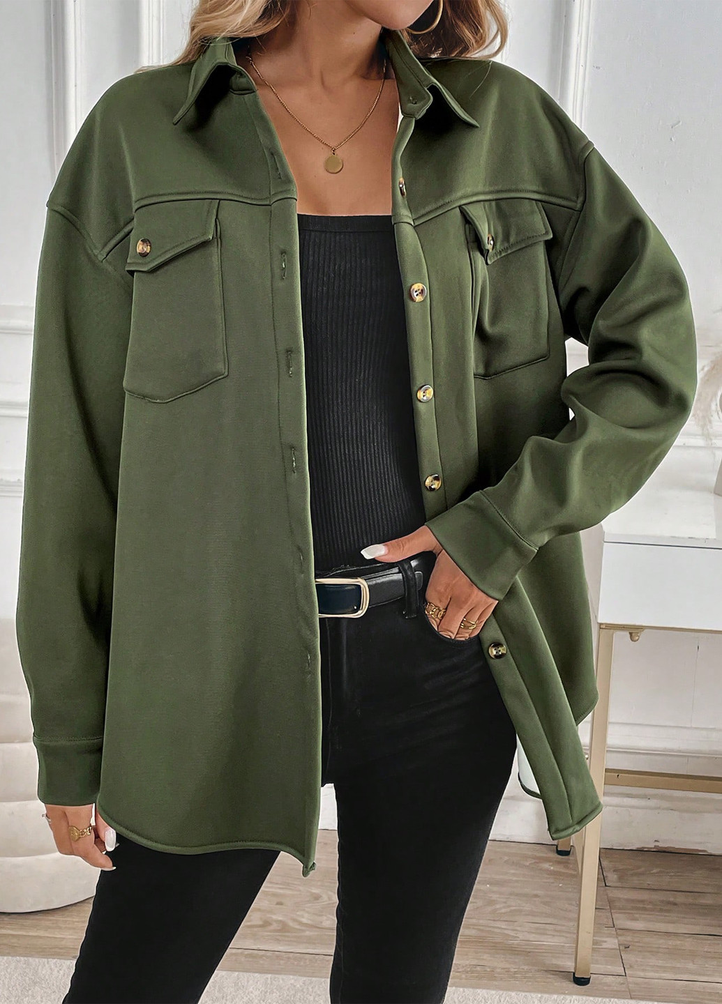 Куртка-рубашка SHEIN (333365899)
