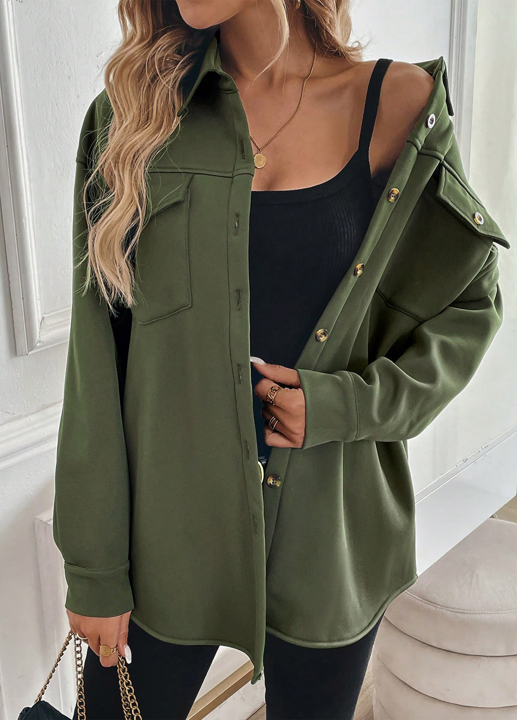 Куртка-рубашка SHEIN (333365899)