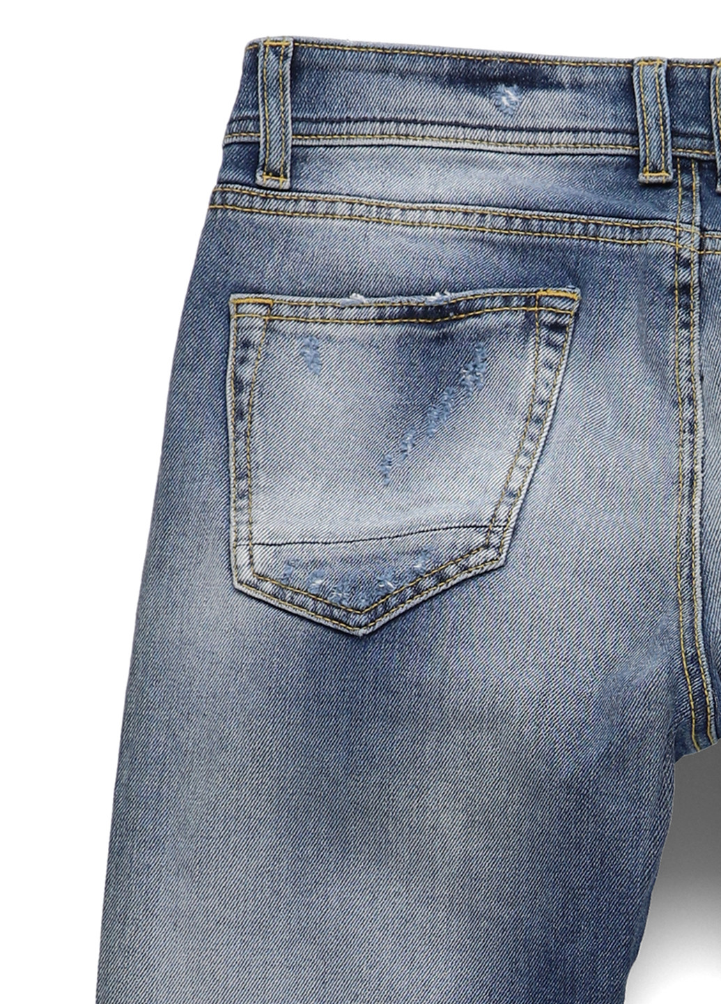 Голубые демисезонные прямые джинсы Reign