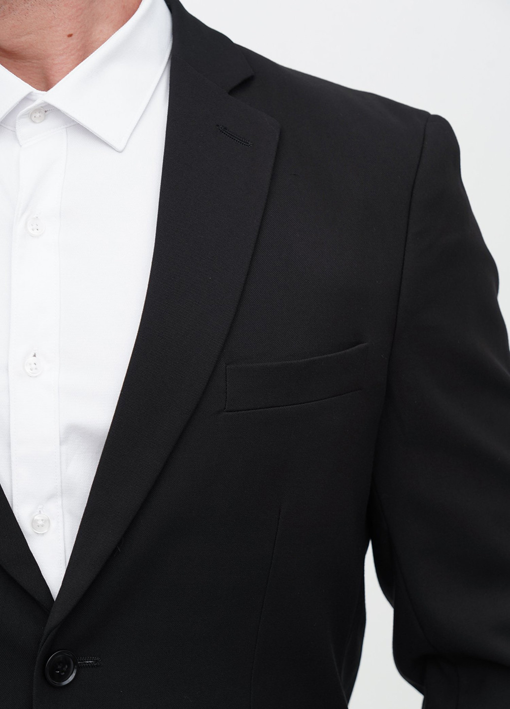 Чорний демісезонний костюм (піджак, штани) брючний Trend Collection