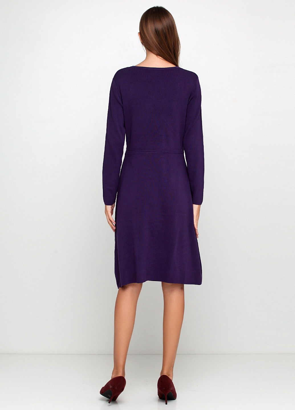 Темно-фіолетова кежуал сукня без підкладу Finery однотонна