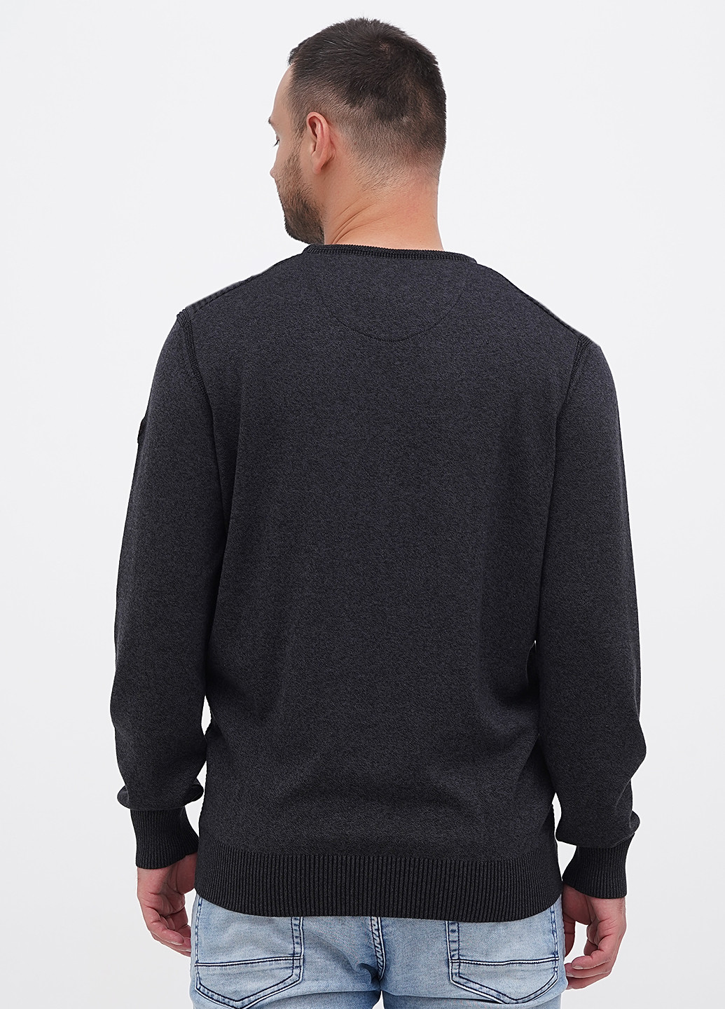 Темно-серый демисезонный свитер джемпер State of Art