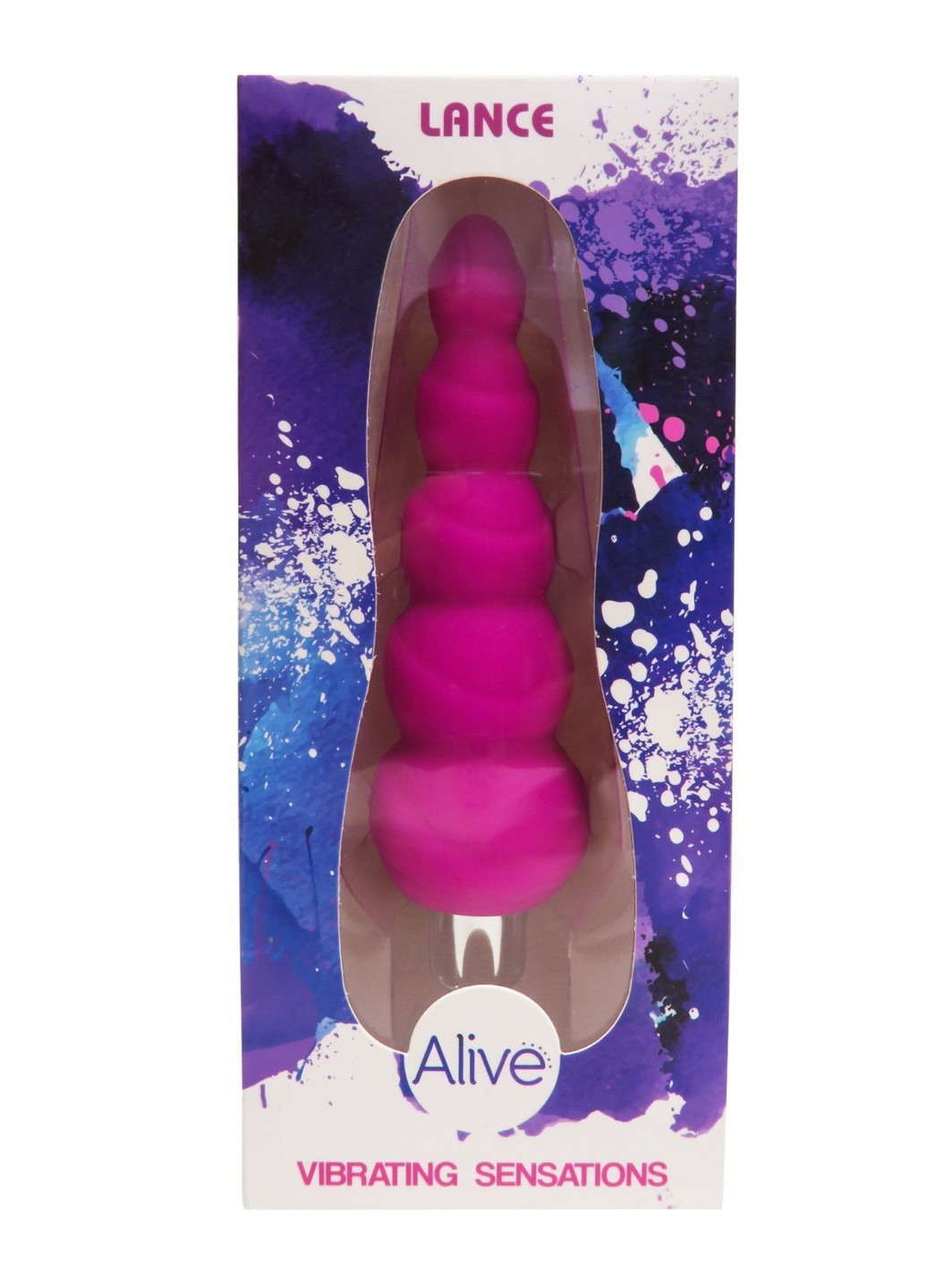 Анальный вибростимулятор Lance, силикон, макс. диаметр 2,9см (предпоследний шарик) Alive (254953861)