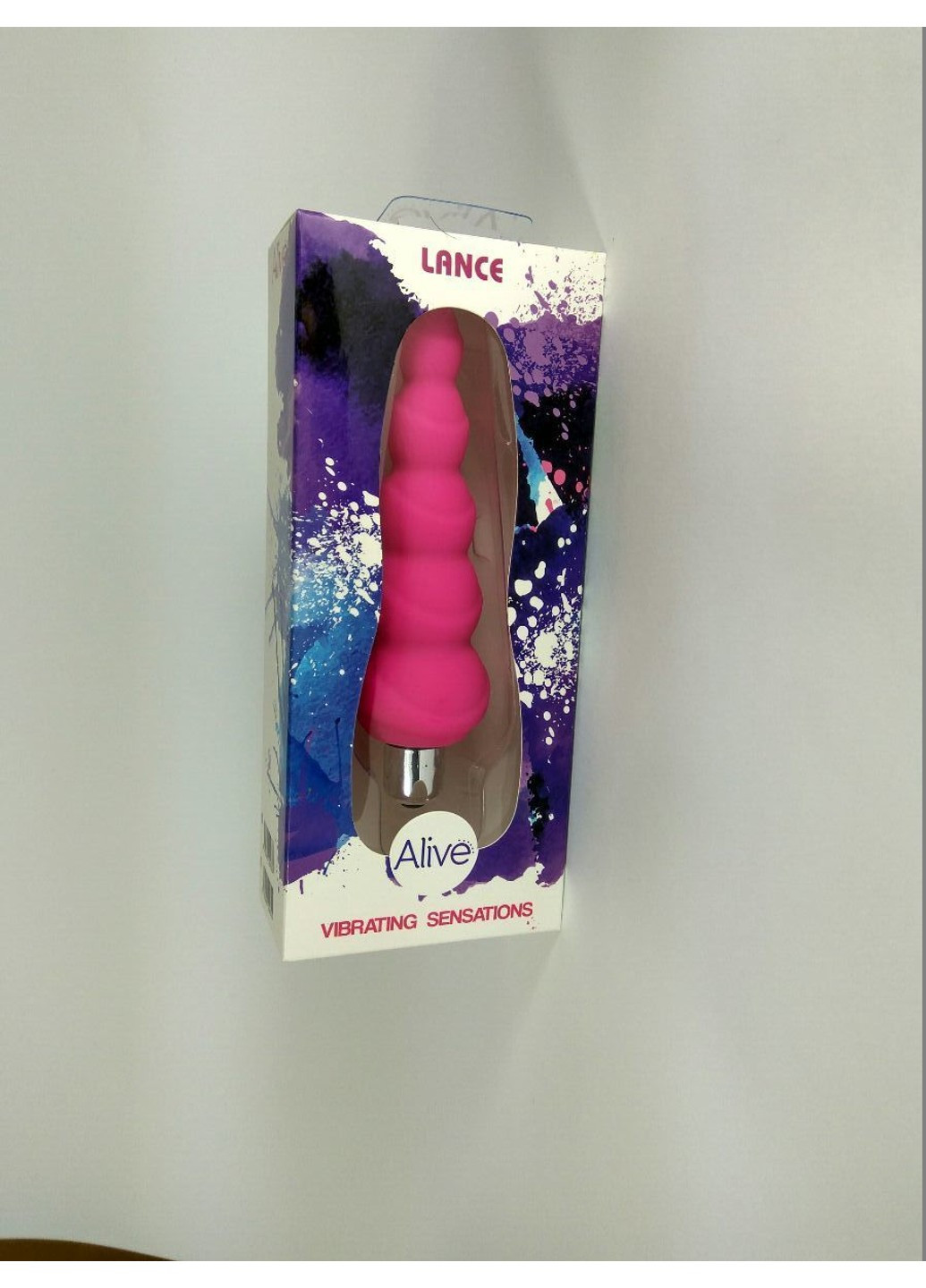 Анальный вибростимулятор Lance, силикон, макс. диаметр 2,9см (предпоследний шарик) Alive (254953861)