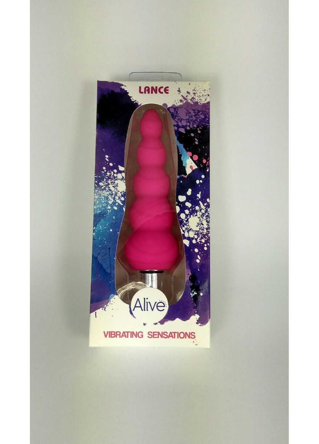 Анальный вибростимулятор Lance, силикон, макс. диаметр 2,9см (предпоследний шарик) Alive (254953861)